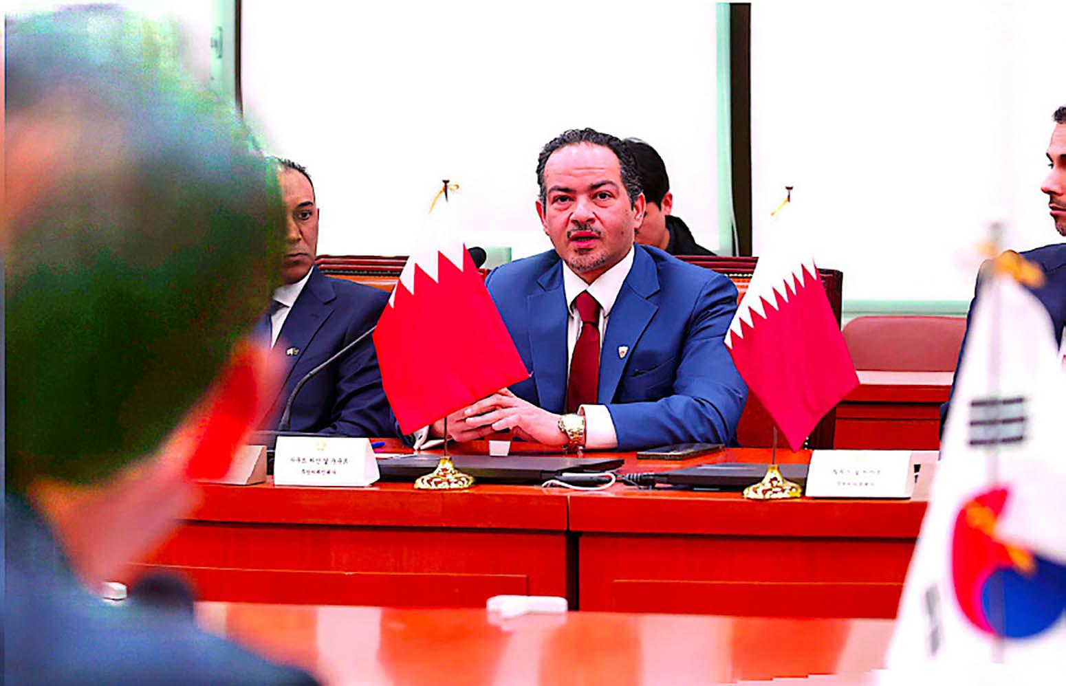 سفير مملكة البحرين لدى جمهورية كوريا يشارك في اجتماع لجنة الشؤون الخارجية والتوحيد في الجمعية الوطنية بجمهورية كوريا 