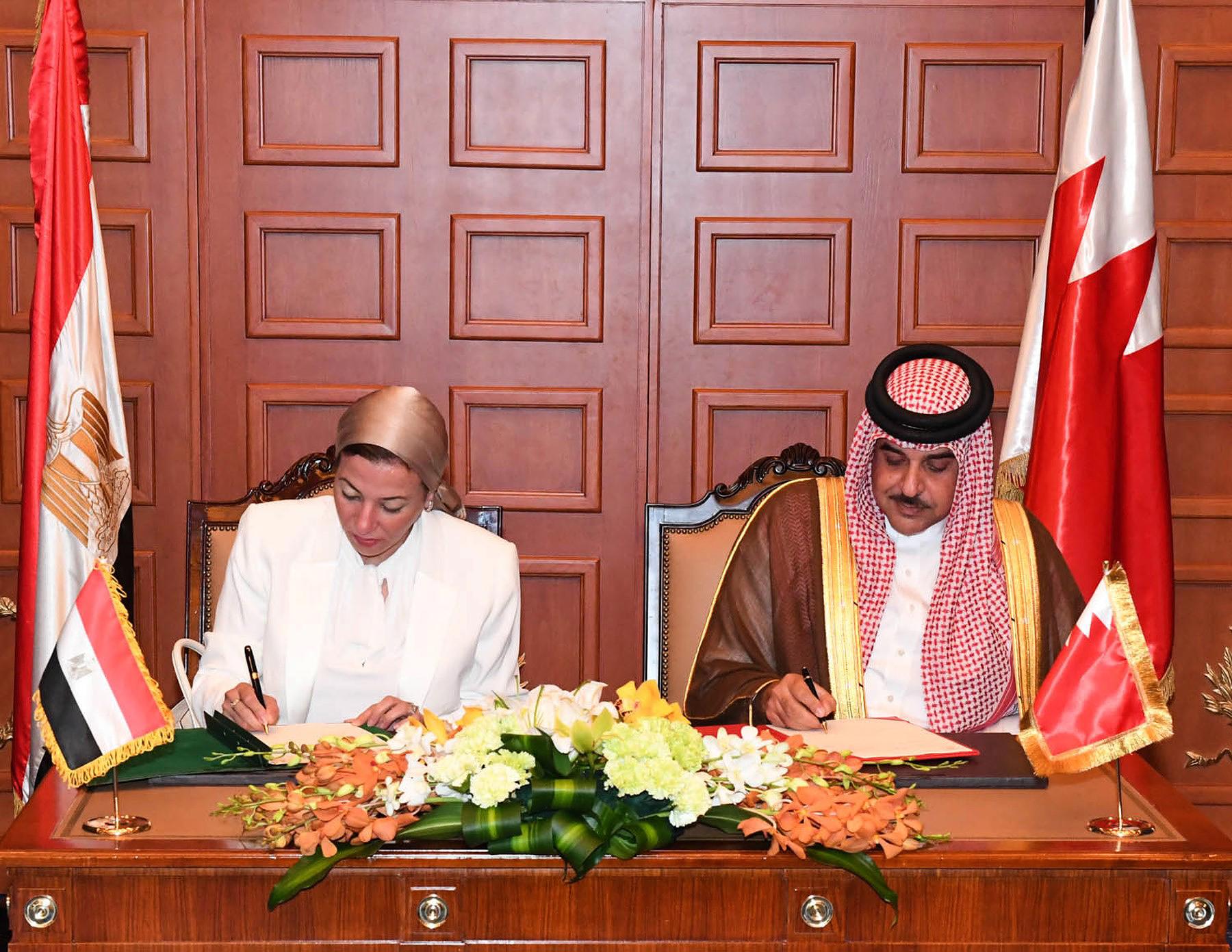 رئيس المجلس الأعلى للبيئة يوقع مذكرة تفاهم مع وزيرة البيئة المصرية