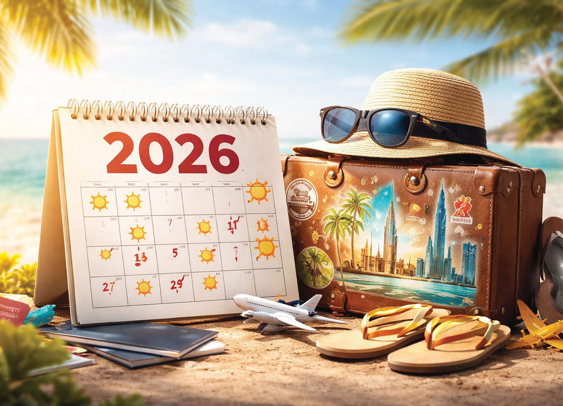 خريطة إجازات 2026.. «الأضحى» الأطول بـ6 أيام 