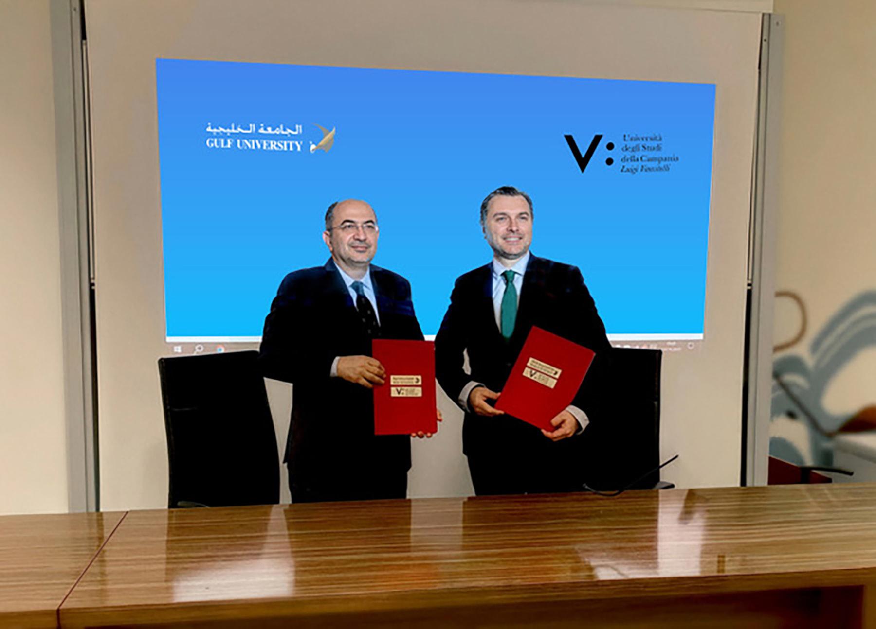 الجامعة الخليجية وجامعة كامبانيا الإيطالية يوقعان اتفاقية دولية تدعم الابتكار والبحث العلمي 