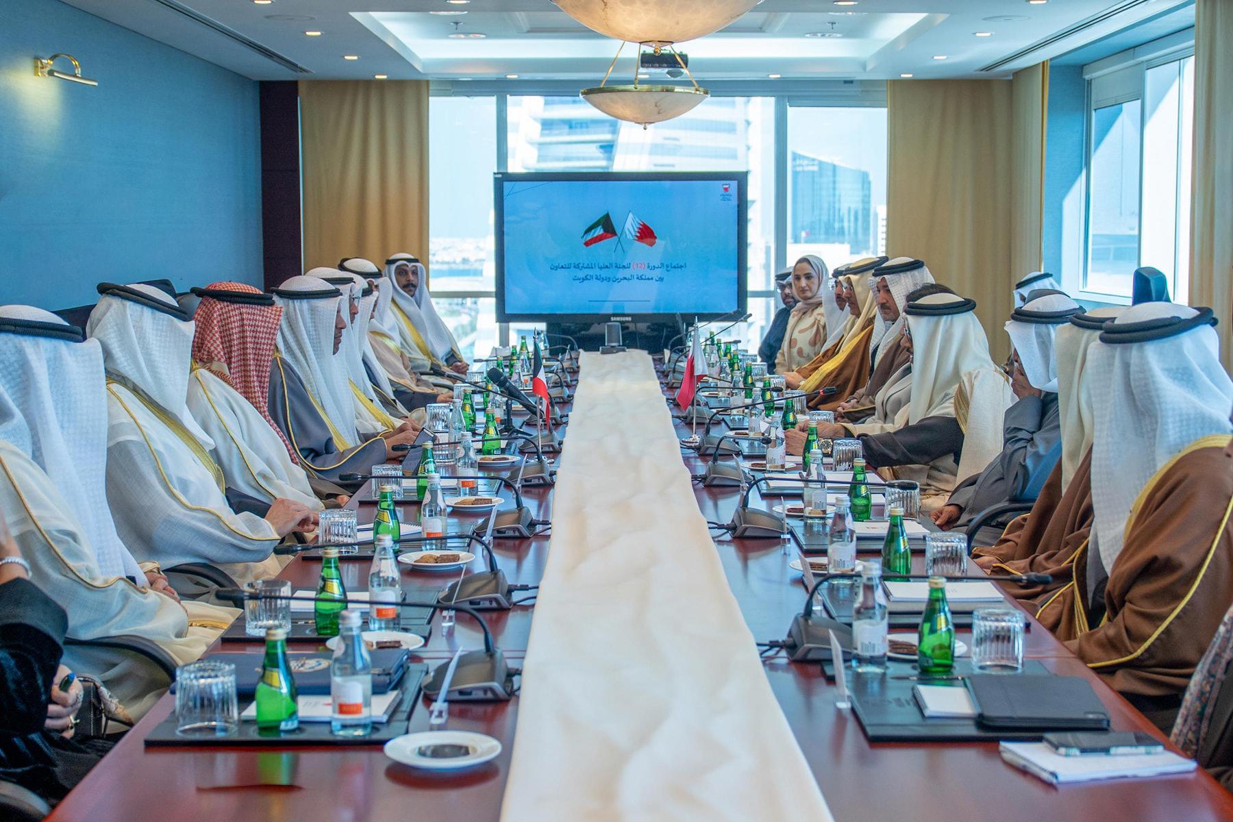 انعقاد الاجتماع الثاني عشر للجنة الوزارية العليا المشتركة بين مملكة البحرين ودولة الكويت 