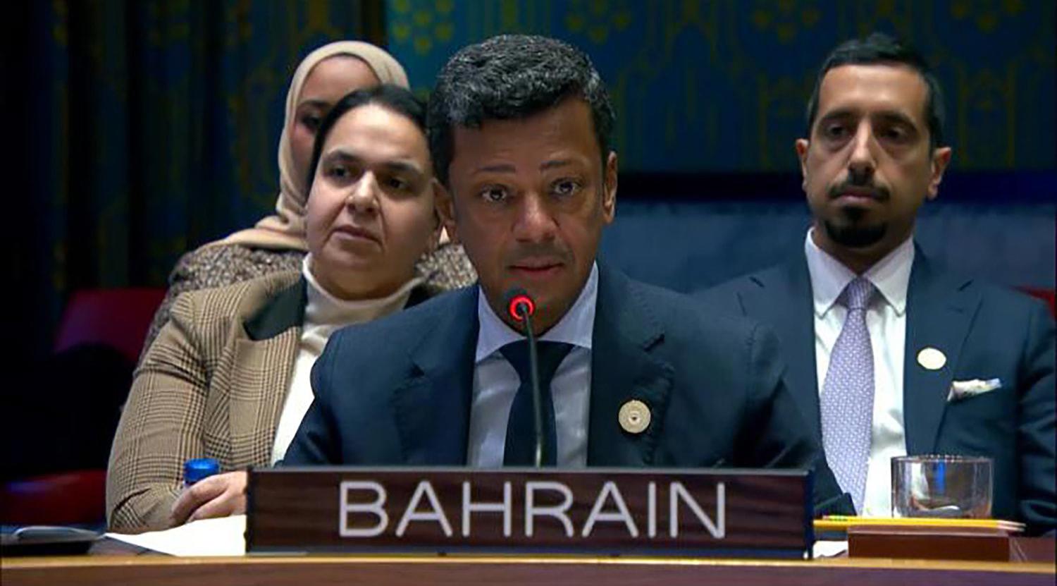 مملكة البحرين تشارك في المناقشة المفتوحة رفيعة المستوى بمجلس الأمن بشأن القضية الفلسطينية 