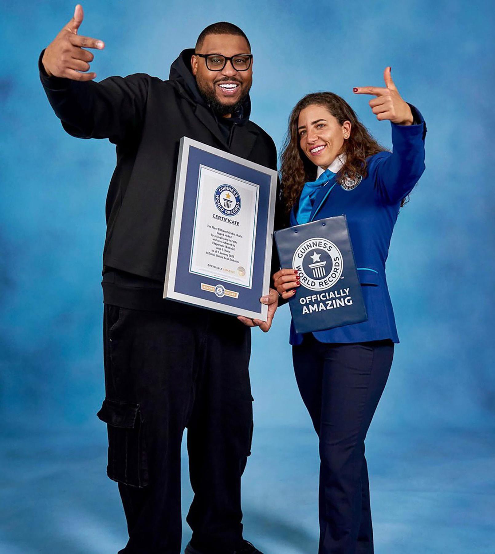 الرابر البحريني فليبراتشي يحقق رقماً قياسياً في موسوعة غينيس بأغنية «فصلة» #الأيام 