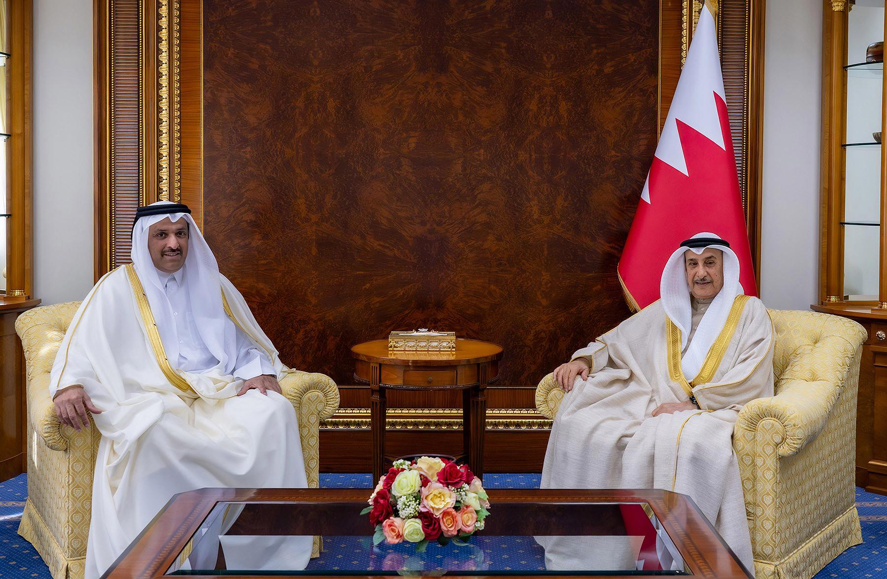 نائب رئيس مجلس الوزراء يستقبل سفير دولة قطر لدى مملكة البحرين بمناسبة تعيينه سفيرًا لبلاده لدى المملكة #الأيام 